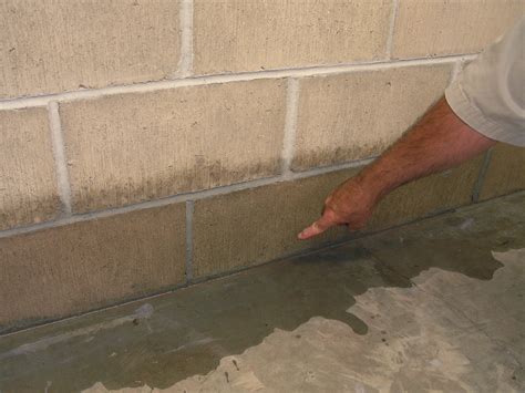 Water leaking under baseboards on exterior wall after rain